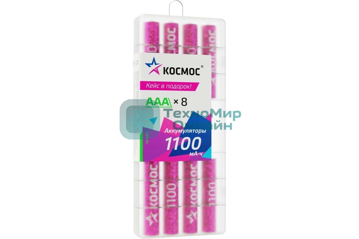 Аккумулятор Космос R03 NI-MH 1100 мАч 8B (уп.8шт)