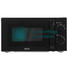Микроволновая печь ECON ECO-2040M черный, 20 л, 700 Вт, переключатели - поворотный механизм