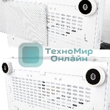 Компьютерный корпус Ginzzu V560 RGb подсветка, закаленное стекло 1хUSB 3.0,1хUSB 2.0, AU белый ATX