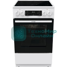 Плита электрическая Gorenje GEC5C61WG белый, конфорок 4 электрических, духовка 70 л, 50 см x 85 см x 59.4 см (без крышки)