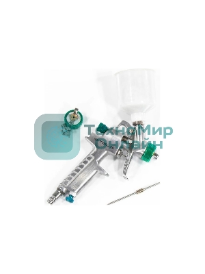 Краскопульт пневматический Stels ag 810 hvlp 57361 гравитационный сопло 0.8мм и 1мм