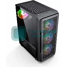 Компьютерный корпус Accord 3338 черный без БП ATX 1xUSB2.0 1xUSB3.0 1xUSB3.1 audio bott PSU