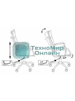 Кресло Бюрократ CH-993/camel светло-коричневый, экокожа