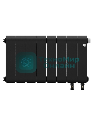 Радиатор биметаллический Royal Thermo Infinity 300 Noir Sable VR80 - 8 секц.