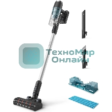 Пылесос вертикальный Philips XC3133/01 черный, питание от аккумулятора, уборка сухая/влажная, пылесборник 0,4 л