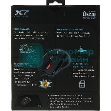 Мышь проводная + коврик A4Tech X-7120 черный, 2000 dpi, USB, кнопки - 7