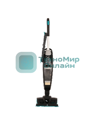 Пылесос вертикальный паровой Kitfort КТ-535-1 черный, питание от сети, 1600 Вт, уборка влажная/паром/сухая, пылесборник 1 л