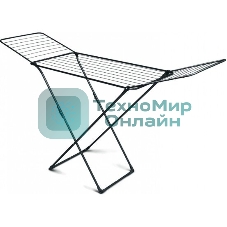 Сушилка для белья НИКА СБ2/Ч черная напольная складная 20 м (197х53х111)