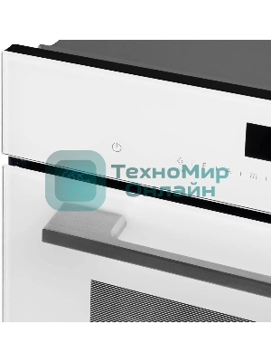 Духовой Шкаф электрический с паром Maunfeld MCMO5016STGW, 50л, дверца с 2 стеклами, белый