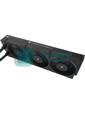 Водяное охлаждение для процессора Thermalright Hyper Vision 360 (360mm, LED, Black, ARGB/Fans: 3x120mm, 69CFM, 27dBA, 2150RPM/Pump height 68mm, 6400RPM, Rad thickness 27mm/S: 1700, 1200, 1851, 115X, 2011, 2066, AM5, AM4)