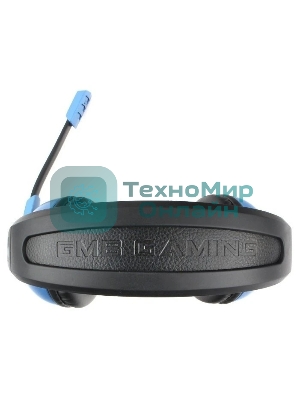 Гарнитура Gembird MHS-G55 черный/синий, проводная