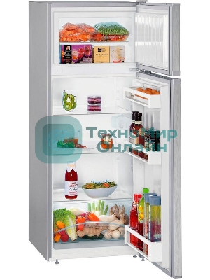 Холодильник Liebherr CTELE 2531-26 001 серебристый двухкамерный 189/44л морозилка сверху