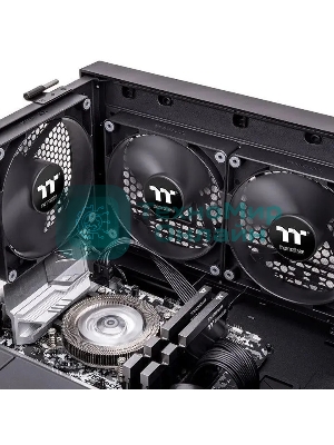 Комплект вентиляторов для корпуса Thermaltake CT140 (2 шт.) черный, 140 мм, 1500 об/мин, 30.5 дБ, 4 pin