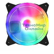 Вентилятор для корпуса GMNG GG-CF120ARGb2-PWMBK черный, 120 мм, 1500 об/мин, 26 дБ, 4 pin