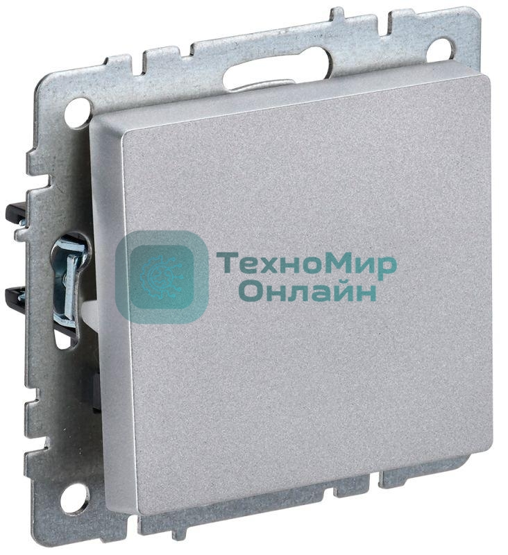 Выключатель проходной 1-кл. IEK BR-V12-0-10-K47 СП BRITE ВС10-1-6-БрА 10А алюм.