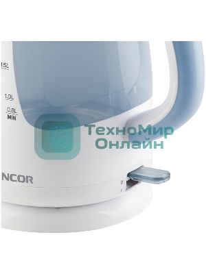 Чайник электрический Sencor SWK 2510WH пластик, 2,5 л, 2200 Вт, белый