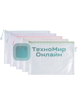 Папка на молнии ZIP Deli Colorful EF280 A4 ПВХ 0.23мм, ассорти