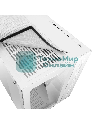 Компьютерный корпус Ginzzu V560 RGb подсветка, закаленное стекло 1хUSB 3.0,1хUSB 2.0, AU белый ATX