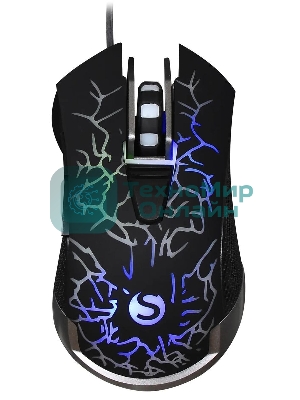 Мышь проводная SunWind SW-M705G черный, 3600 dpi, USB, кнопки - 6