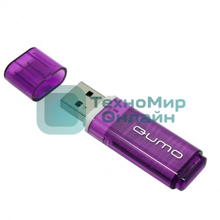 Флешка USB 2.0 QUMO 8Gb, Optiva 01 фиолетовый QM8GUD-OP1-violet