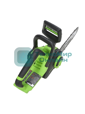 Цепная пила аккумуляторная GreenWorks GD24CS30K4, 24V, 30 см, бесщеточная, c АКБ 4 А·ч и ЗУ (2007007UB)