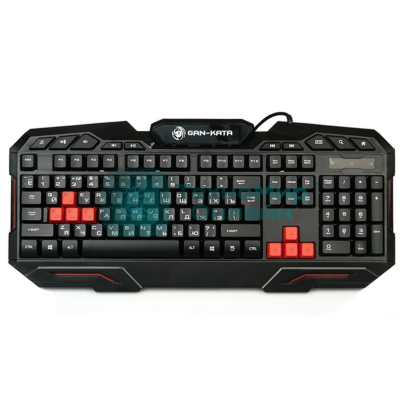 Клавиатура проводная Dialog Gan-Kata KGK-11U черный USB, игровая