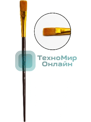 Набор кистей Silwerhof Color, синтетика (набор 5шт) синтетика круглая №3/плоская №2,6,14/овальная №1