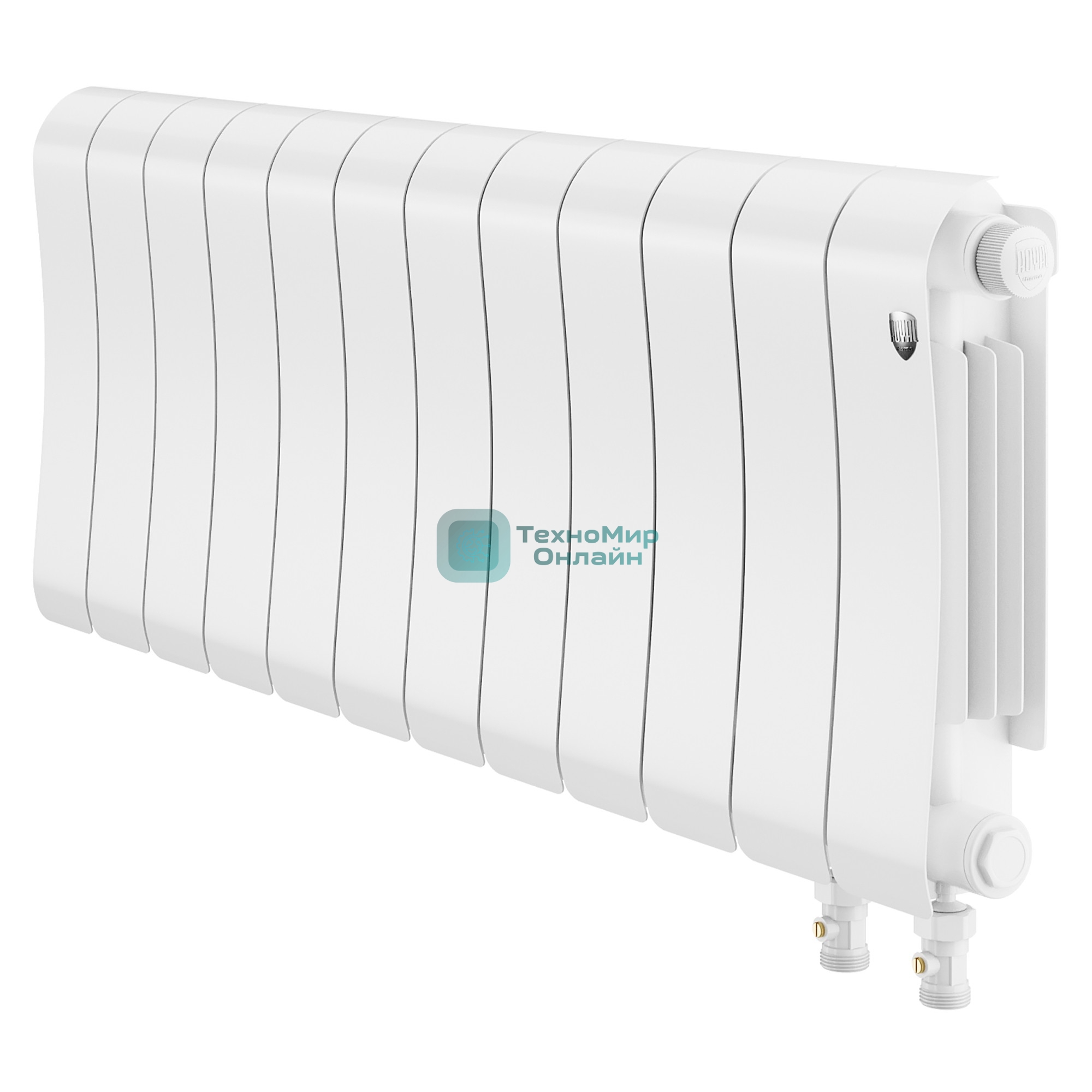 Радиатор биметаллический Royal Thermo Infinity 300 Bianco Traffico VR80 - 12 секц.