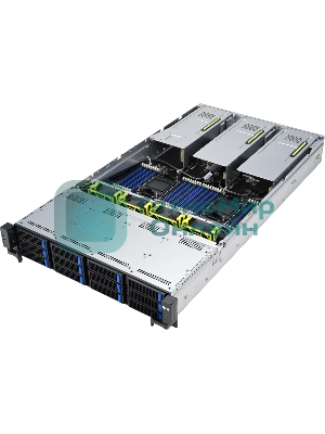 Серверная платформа ASUS RS720-E11-RS12U, 2U, 2 x LGA4677, 32 DIMM DDR5, 12=8 x NVMe/SAS*/SATA + 4 NVMe/SATA hs, 2 x M.2 slot, 2 x 10Gbe (X710) RJ45 port,Up to 8 slots PCIe 5.0, 1 x OCP 3.0, 1+1 1600W
