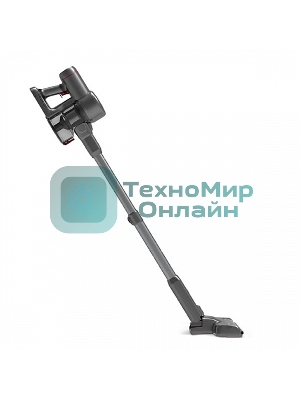 Пылесос вертикальный BQ VCA0202H серый, питание от аккумулятора, 50 Вт, уборка сухая, пылесборник 0.6 л, работа от АКБ max 30 мин.