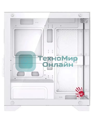 Компьютерный корпус Bloody BD-CC103 белый без БП mATX 7x120мм 1xUSB 2.0 1xUSB 3.0 audio bott PSU