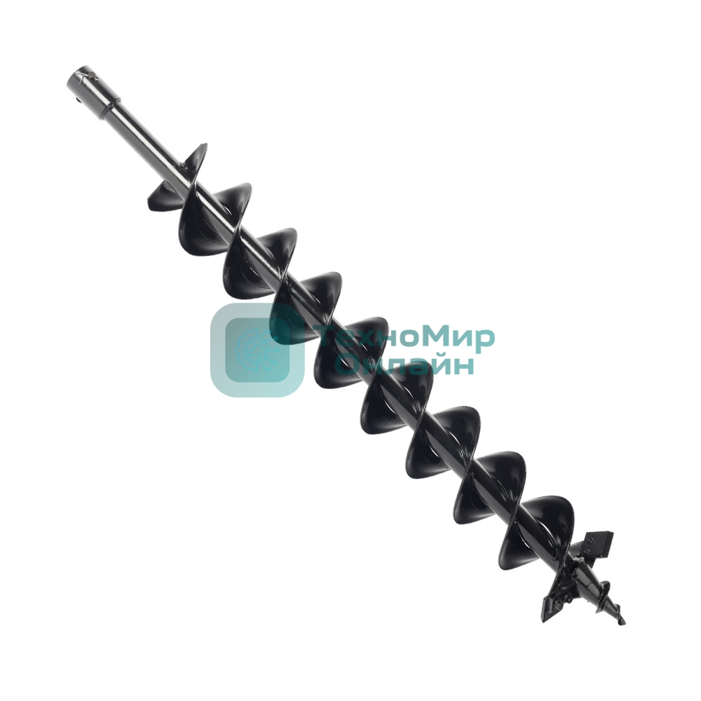 Шнек двухзаходный D 100B для грунта к бензобуру со сменными ножами, диаметр 100мм длина 800мм