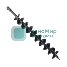 Шнек двухзаходный D 100B для грунта к бензобуру со сменными ножами, диаметр 100мм длина 800мм