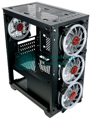 Компьютерный корпус Ginzzu CL690 mATX FAN 4*12FRGb