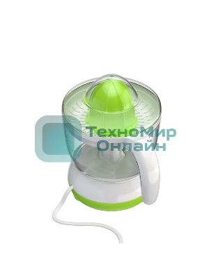 Соковыжималка Maxvi SG401 белый/зелёный, цитрусовая, 40 Вт, 700 мл, механическое