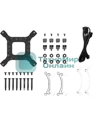 Система жидкостного охлаждения Deepcool LE240 V2 Zero Dark Soc-AM5/AM4/1200/1700/1851 черный 4-pin 28.2-31.6dB Al 220W 1359gr Ret (R-LE240ZERO-BKLNMD-G-1)