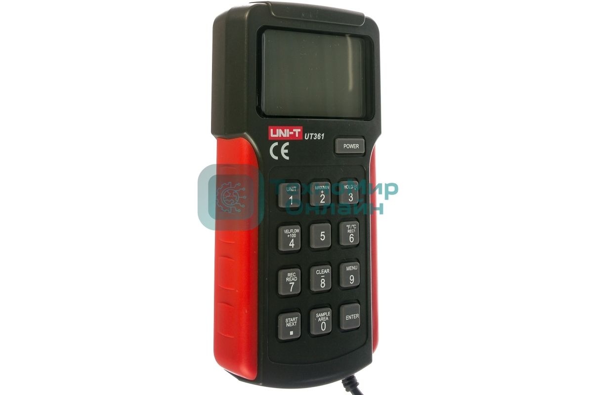 Анемометр UT361, анемометр-термометр с крыльчаткой, 2 ~ 30м/с, 0 ~ 40С