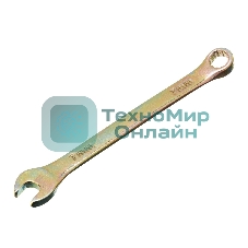 Ключ комбинированный Сибртех 7 мм, желтый цинк 14973