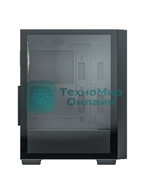 Компьютерный корпус ACD Citadel 106 ATX, черный, USB 3.0x1, USBx2+HD audio,1x12см ARGb rear+2x14см ARGb front,TG