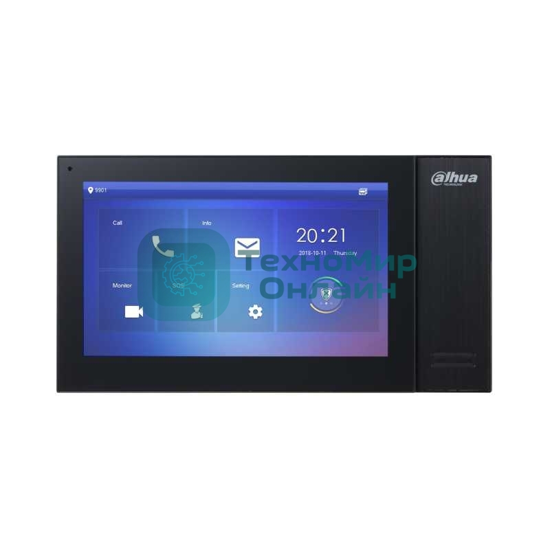 Видеодомофон Dahua DH-VTH2421FB-P черный
