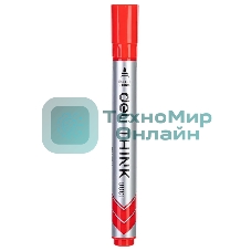 Маркер для досок Deli EU00140 Think, круглый пишущий наконечник, 2мм, красный