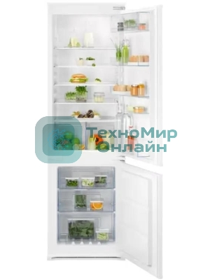 Встраиваемый холодильник Electrolux ENT6NE18S белый, 2-хкамерн., 195/62 л., морозилка снизу, No Frost