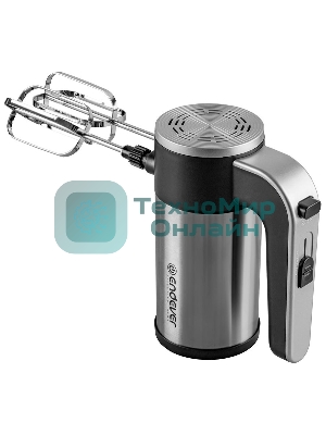 Миксер Endever Sigma-12 c чашей, черный/стальной, 800 Вт, 2 вида насадок, 5 скоростей