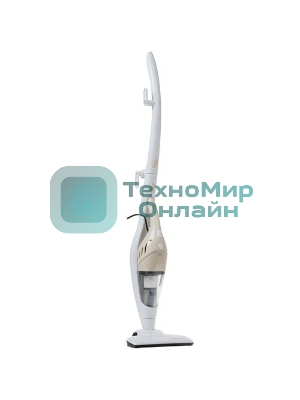 Пылесос вертикальный Galaxy GL 6225 белый, питание от сети, 150 Вт, уборка сухая, пылесборник 0.8 л