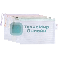 Папка на молнии ZIP Deli Colorful EF281 A5 ПВХ 0.23мм, ассорти, цвет молнии ассорти