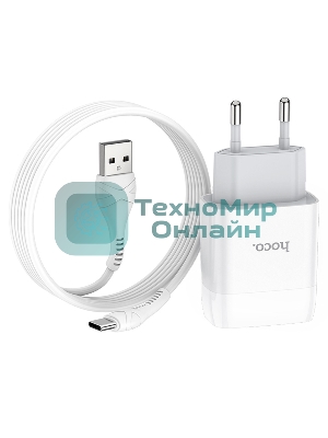 Сетевое зарядное устройство HOCO (6931474713018) для Type-C C72Aa White
