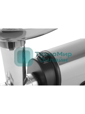 Мясорубка электрическая Vitek VT-3636 серебристый, 1700 Вт, 1.7 кг/мин, реверс, насадки - 4