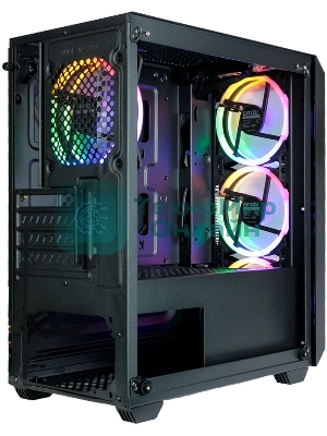 Компьютерный корпус Ginzzu CL690 mATX FAN 4*12FRGb