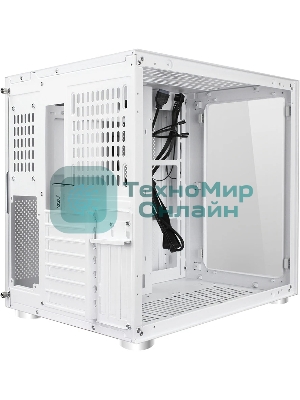 Компьютерный корпус Ginzzu V560 RGb подсветка, закаленное стекло 1хUSB 3.0,1хUSB 2.0, AU белый ATX