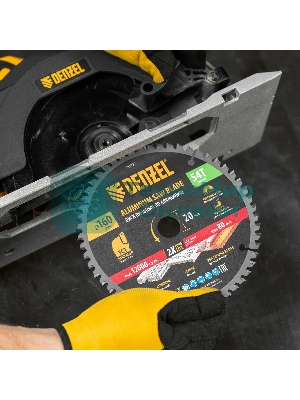 Пильный диск по алюминию Denzel ф160 х 20 мм, 54 зубьев